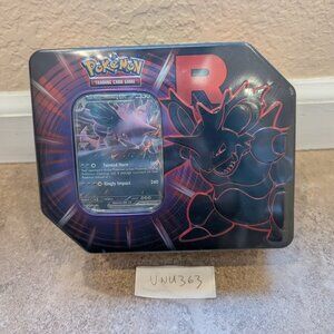 Pokemon Trading Card Game Team Rocket Collector Tin Nidoking ex 5 Boosters Seale